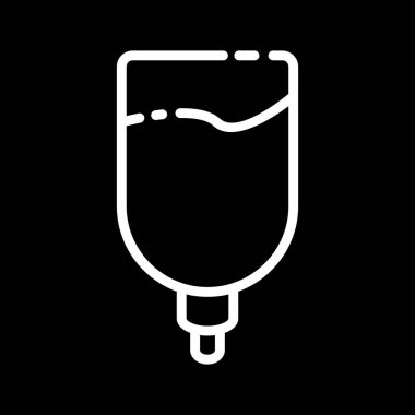 Drip simgesi soyut arkaplanda izole edildi