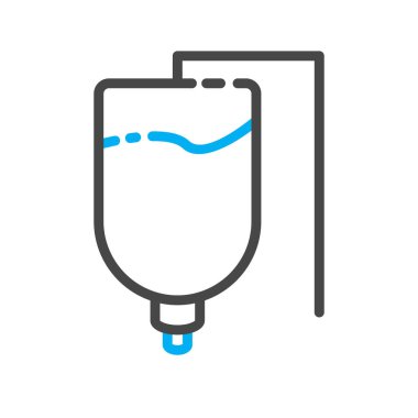 Drip simgesi soyut arkaplanda izole edildi