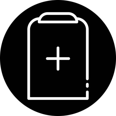 tıbbi pano simgesi soyut arkaplanda izole edildi