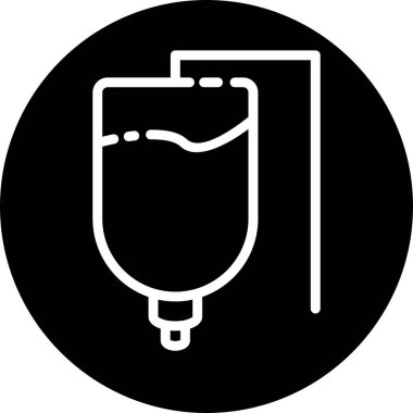 Drip simgesi soyut arkaplanda izole edildi