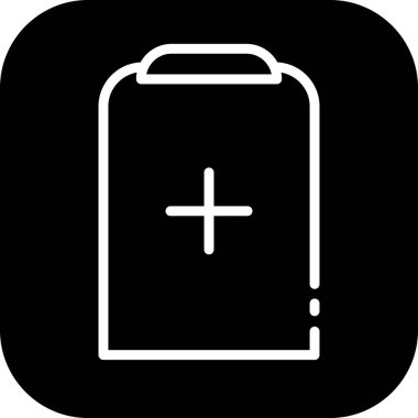 tıbbi pano simgesi soyut arkaplanda izole edildi