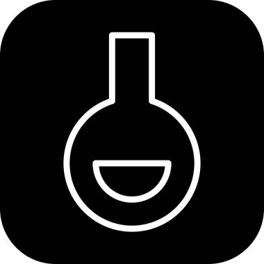 Soyut arkaplanda izole edilmiş matara simgesi