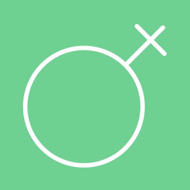 Soyut arkaplanda kadın simgesi izole edildi