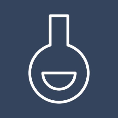 Soyut arkaplanda izole edilmiş matara simgesi