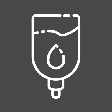 Drip simgesi soyut arkaplanda izole edildi