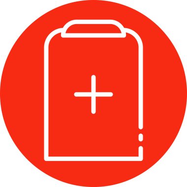 tıbbi pano simgesi soyut arkaplanda izole edildi