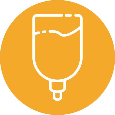 Drip simgesi soyut arkaplanda izole edildi