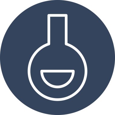 Soyut arkaplanda izole edilmiş matara simgesi