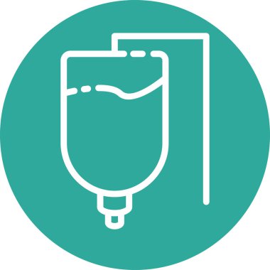 Drip simgesi soyut arkaplanda izole edildi