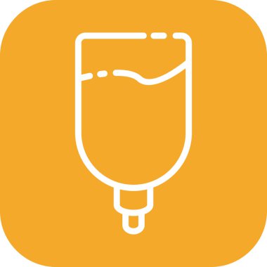 Drip simgesi soyut arkaplanda izole edildi