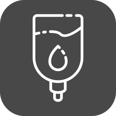 Drip simgesi soyut arkaplanda izole edildi