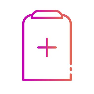 tıbbi pano simgesi soyut arkaplanda izole edildi