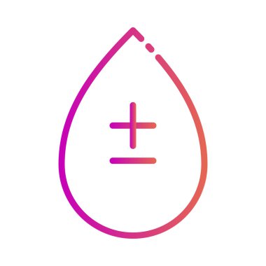 Soyut arkaplanda kan simgesi izole edildi