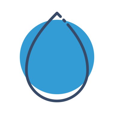 Soyut arkaplanda simgeyi bırak