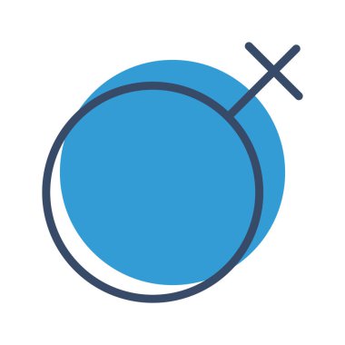 Soyut arkaplanda kadın simgesi izole edildi