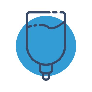 Drip simgesi soyut arkaplanda izole edildi