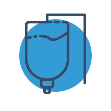 Drip simgesi soyut arkaplanda izole edildi