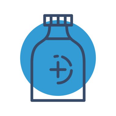 madicane şişe simgesi soyut arkaplanda izole