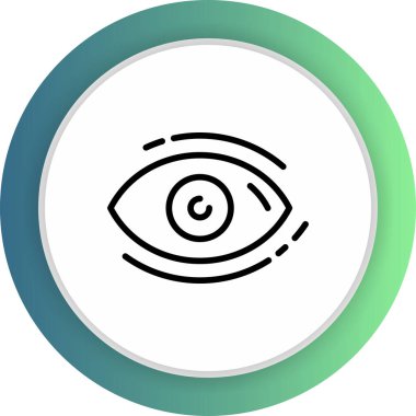 Soyut arkaplanda göz simgesi izole edildi