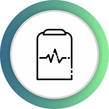 Nabız simgesi soyut arkaplanda izole edildi