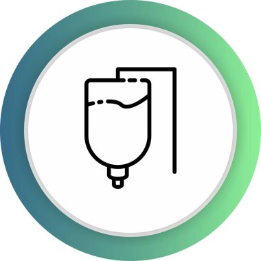 Drip simgesi soyut arkaplanda izole edildi