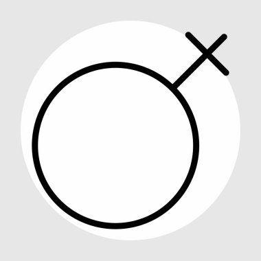 Soyut arkaplanda kadın simgesi izole edildi