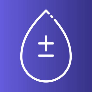 Soyut arkaplanda kan simgesi izole edildi