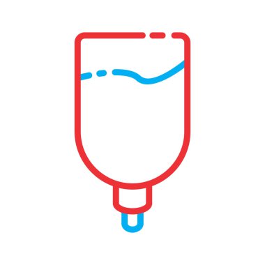 Drip simgesi soyut arkaplanda izole edildi