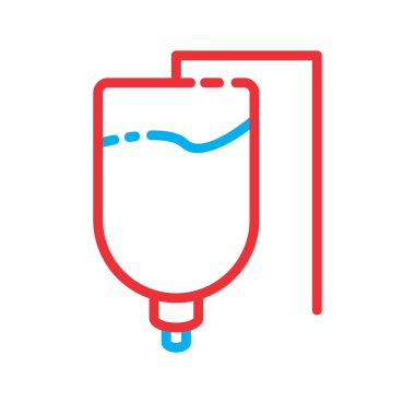 Drip simgesi soyut arkaplanda izole edildi