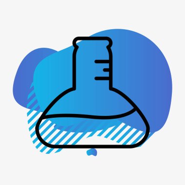 Test simgesi soyut arkaplanda izole edildi