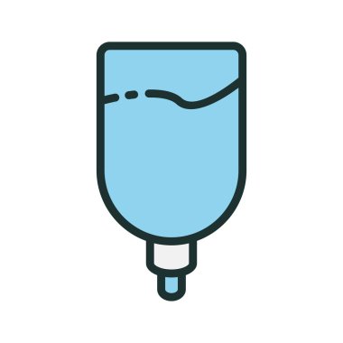 Drip simgesi soyut arkaplanda izole edildi