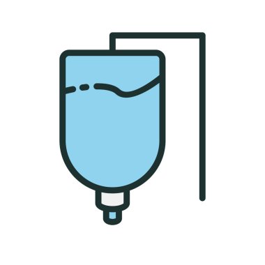 Drip simgesi soyut arkaplanda izole edildi