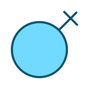 Soyut arkaplanda kadın simgesi izole edildi