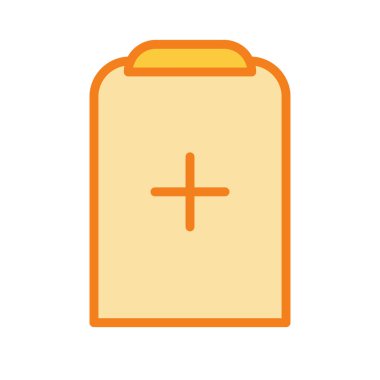 tıbbi pano simgesi soyut arkaplanda izole edildi