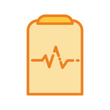 Nabız simgesi soyut arkaplanda izole edildi