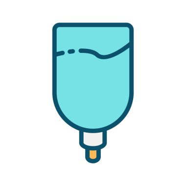 Drip simgesi soyut arkaplanda izole edildi