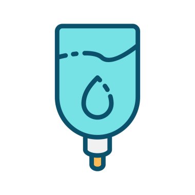 Drip simgesi soyut arkaplanda izole edildi