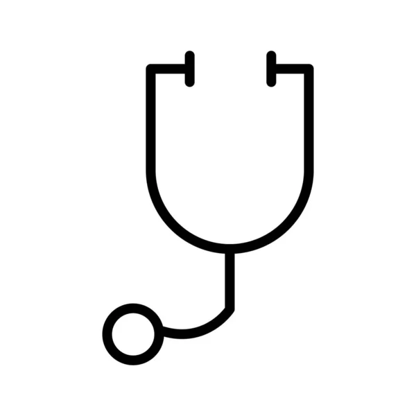 Stetoscop-Symbol isoliert auf abstraktem Hintergrund — Stockvektor
