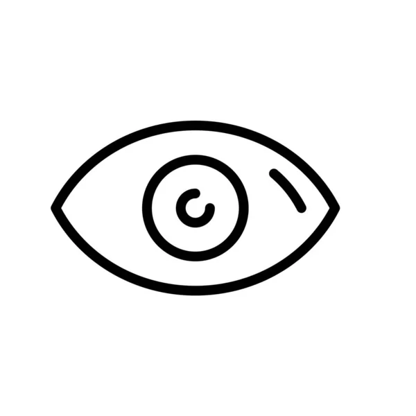 Icono del ojo aislado sobre fondo abstracto — Archivo Imágenes Vectoriales