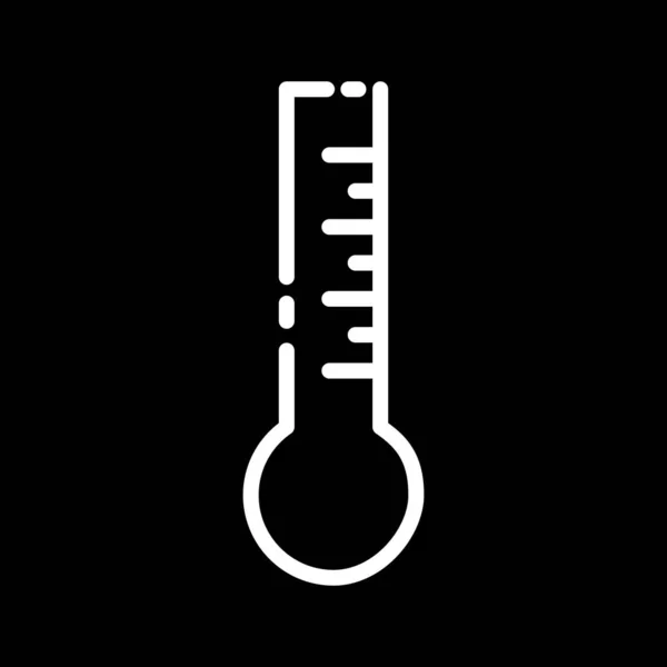 Icona di temperatura isolata su sfondo astratto — Vettoriale Stock