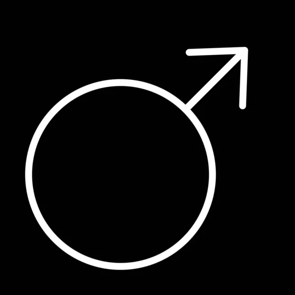 Icône masculine isolée sur fond abstrait — Image vectorielle