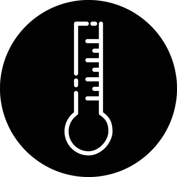 Temperatursymbol isoliert auf abstraktem Hintergrund — Stockvektor