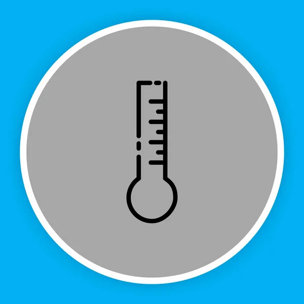 Εικονίδιο θερμοκρασίας απομονωμένο σε αφηρημένο φόντο — Διανυσματικό Αρχείο