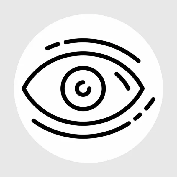 Icono del ojo aislado sobre fondo abstracto — Archivo Imágenes Vectoriales