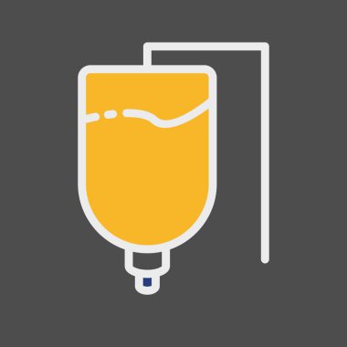 Drip simgesi soyut arkaplanda izole edildi