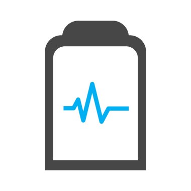 Nabız simgesi soyut arkaplanda izole edildi