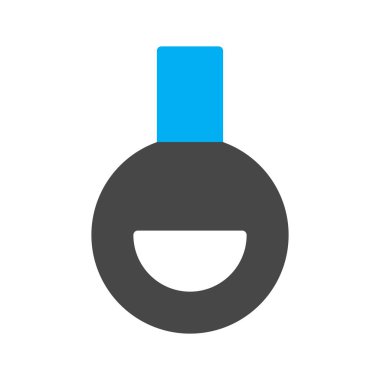 Soyut arkaplanda izole edilmiş matara simgesi