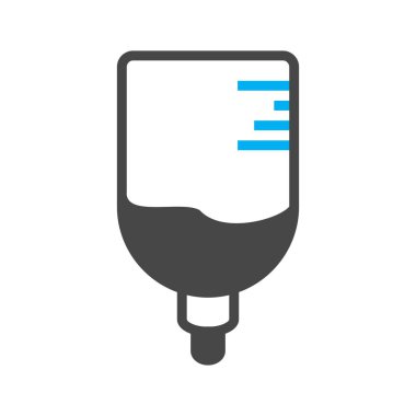 Drip simgesi soyut arkaplanda izole edildi