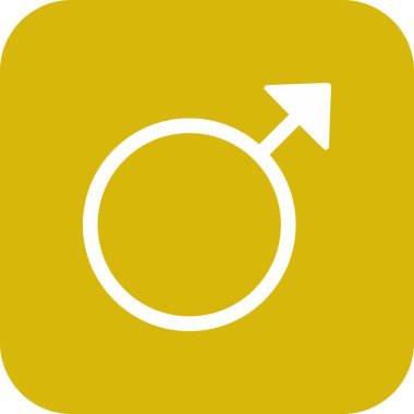 Soyut arkaplanda basit bir seks simgesi izole edildi