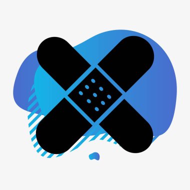 tıbbi simge soyut arkaplanda izole edildi